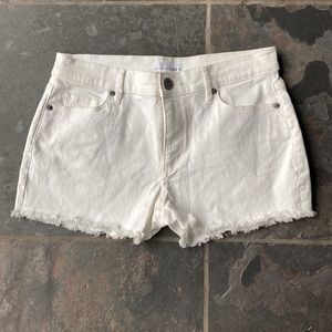 Ann Taylor loft white Jean shorts size 2